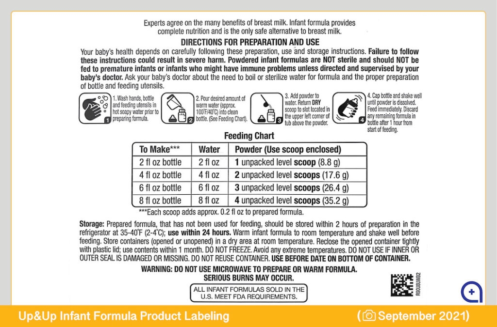 Up-&-Up-Baby-Formula-Target-Product-Label